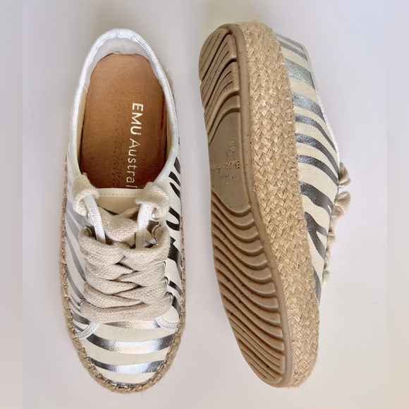 Emu Shoes Emu Australia Agonis Espadrille Sneakers Zebra - Picture 2 of 14